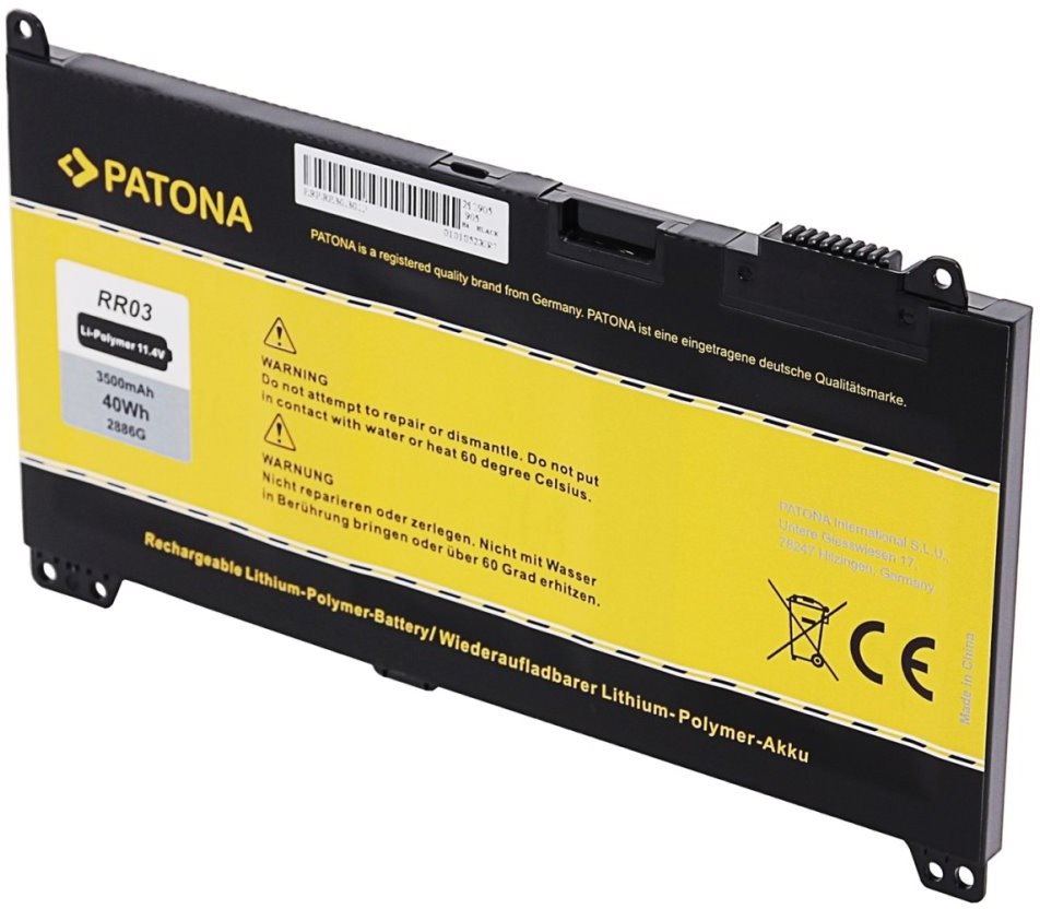 Patona pro HP 430/440/450 G4 3500mAh Li-Pol 11,4V RR03XL