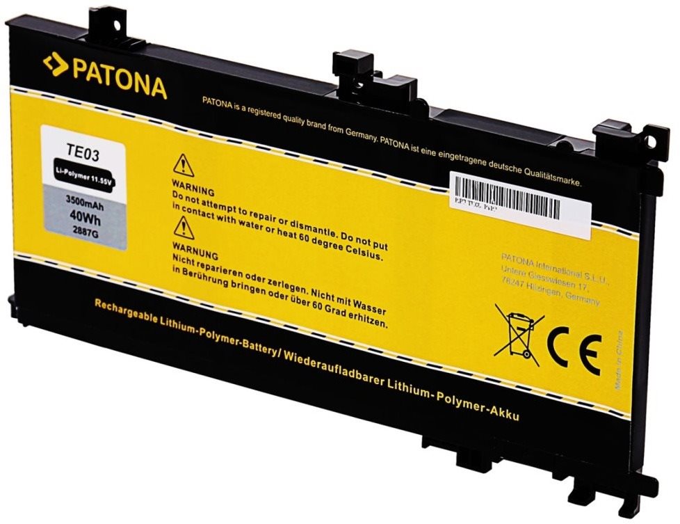 Patona pro HP Omen 15 3500mAh Li-Pol 11,55V TE03XL