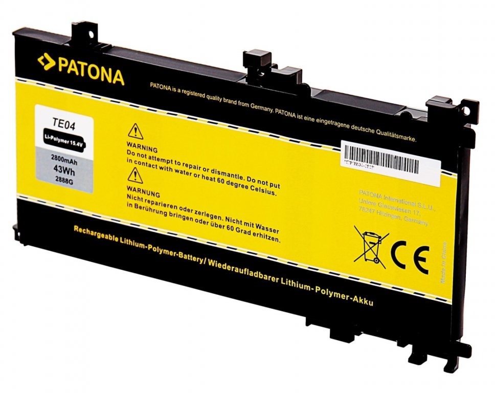 Patona pro HP Omen 15 AX200 3000mAh Li-Pol 15,4V TE04XL