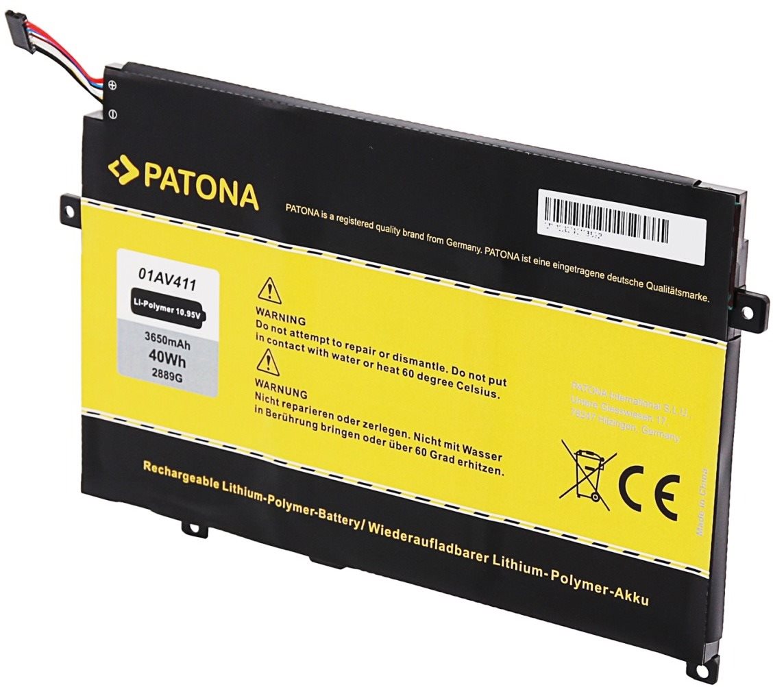 Patona pro Lenovo Thinkpad E470/E475 3650mAh Li-Pol 10,95V 01AV411
