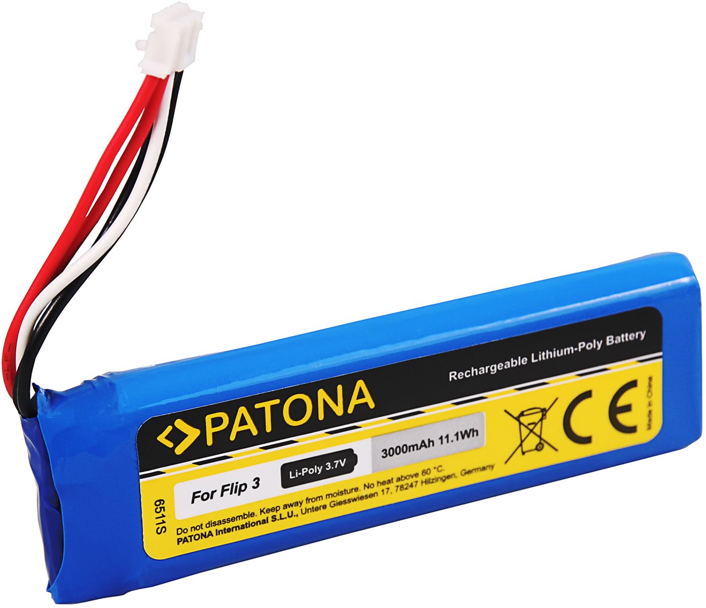 PATONA baterie pro reproduktor JBL Flip 3