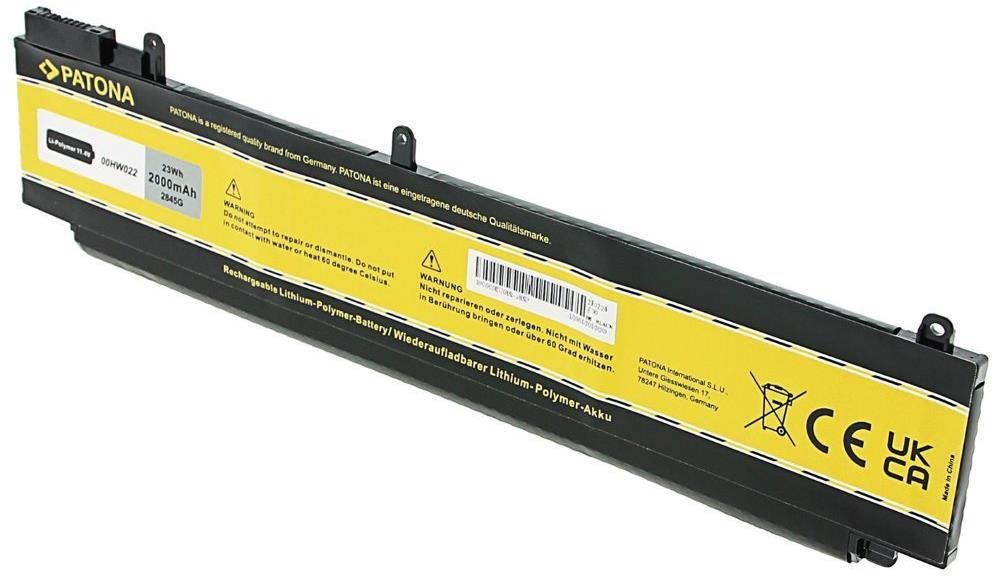 Patona pro Lenovo Thinkpad T460s/T470s 2000mAh Li-Pol 11,1V 00HW022