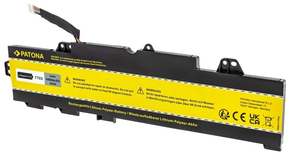 PATONA pro HP EliteBook 850 G5 4400mAh Li-Pol 11,55V TT03XL