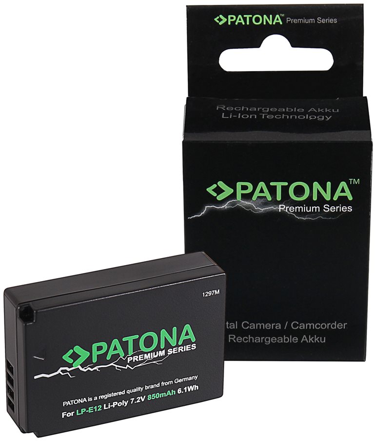 PATONA pro Canon LP-E12 850mAh Li-Ion PREMIUM