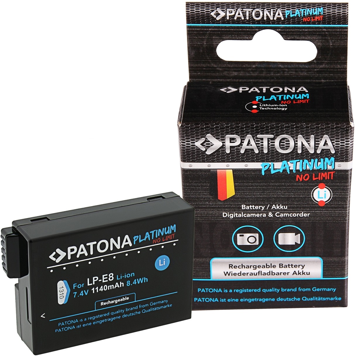 PATONA pro Canon LP-E8/LP-E8+ 1140mAh Li-Ion Platinum