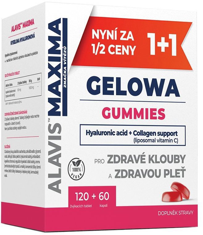 Alavis Maxima Gelowa Gummies 120 tab. + 60 kapslí