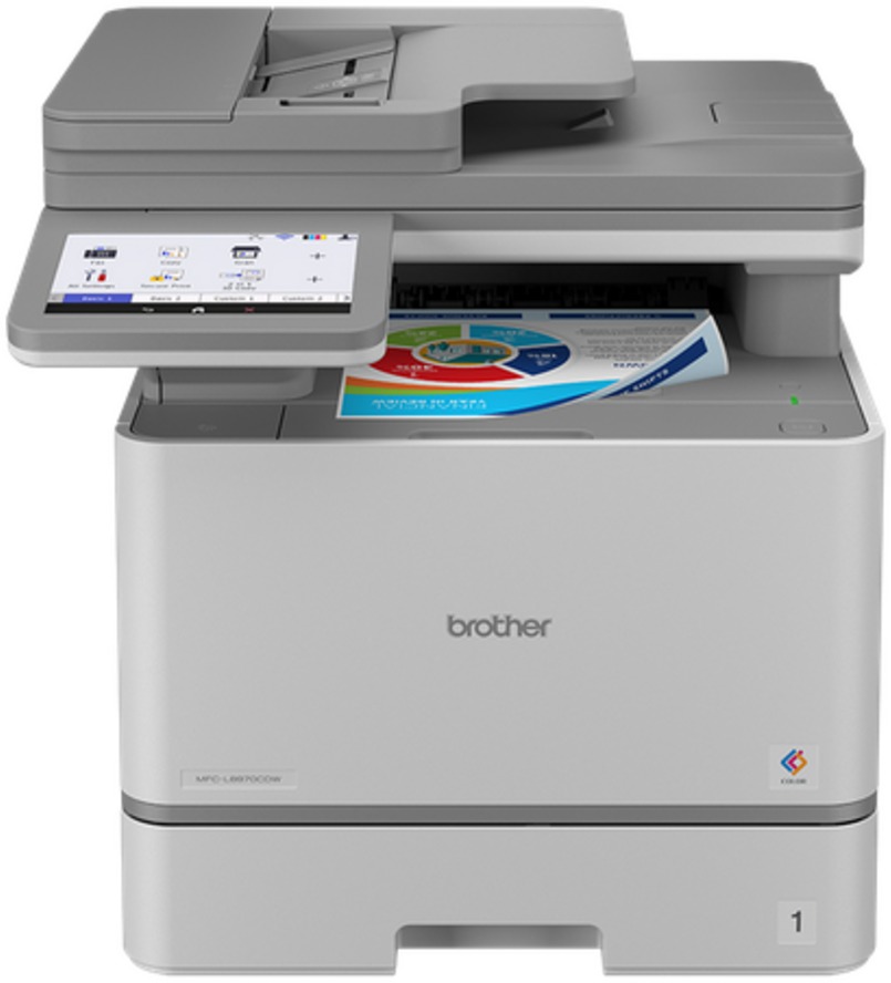 Barevná multifunkční laserová tiskárna Brother MFC-L8970CDW na stole