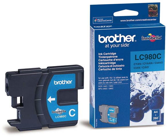 Brother LC-980C azurová - vysokokapacitní inkoustová cartridge