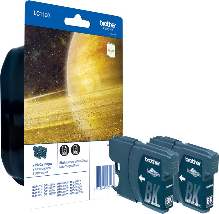 Brother LC-1100 Dual Pack černá 2ks