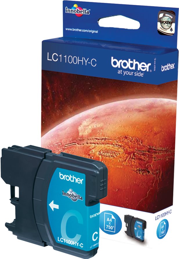 Brother LC-1100HYC azurová - vysoce kvalitní inkousty pro tiskárny