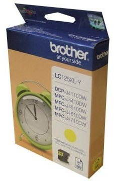 Brother LC-125XLY žlutá - vysoce kvalitní inkousty pro vaše tiskárny