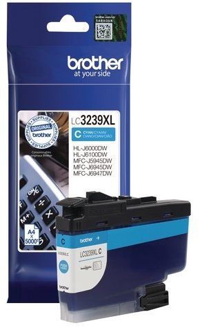 Brother LC-3239XLC azurová inkoustová kazeta