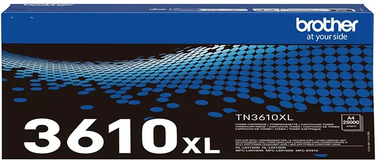 Toner Brother TN-3610XL černý pro laserové tiskárny.