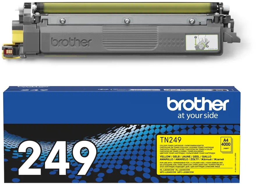 Žlutý toner Brother TN-249Y pro kvalitní tisk