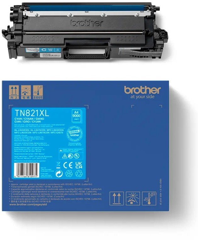 Brother TN-821XLC azurový toner pro tiskárny