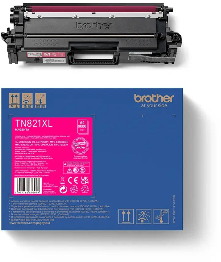 Brother TN-821XLM purpurový