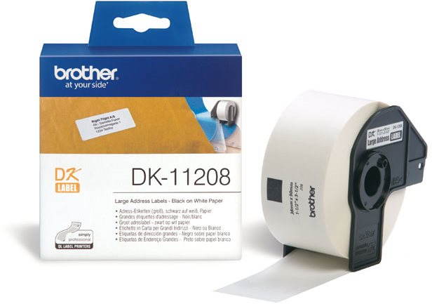 Brother DK-11208 - Papírový štítek pro tiskárny