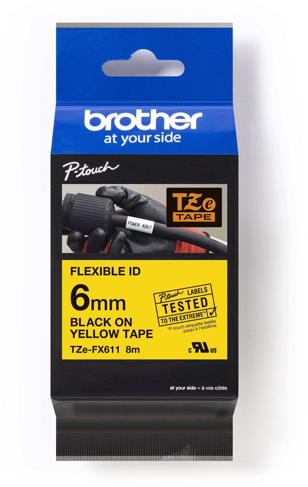 Brother TZe-FX611 - Profesionální tiskárna pásky