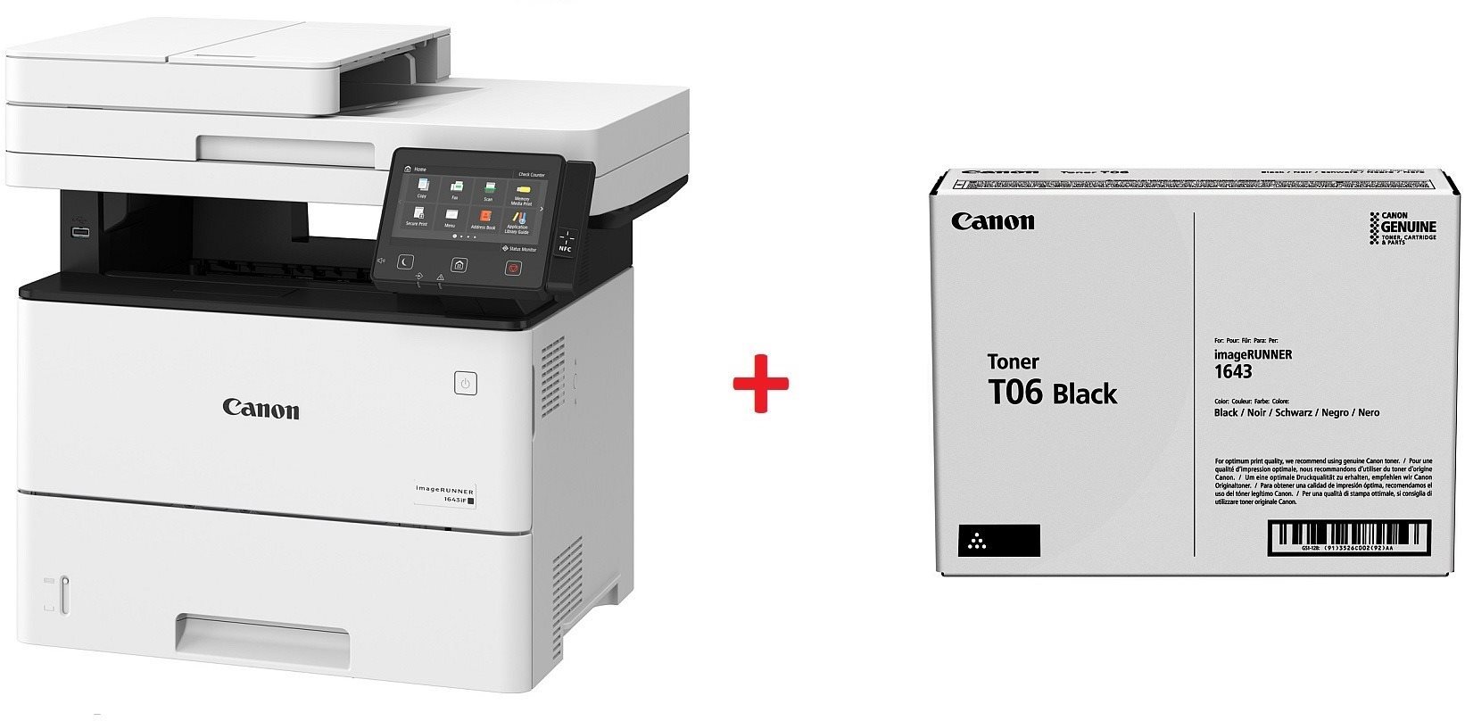 Canon imageRUNNER 1643i II tiskárna s tonerem T06