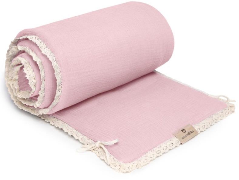 Maceshka mušelín Rose Blush, krajka