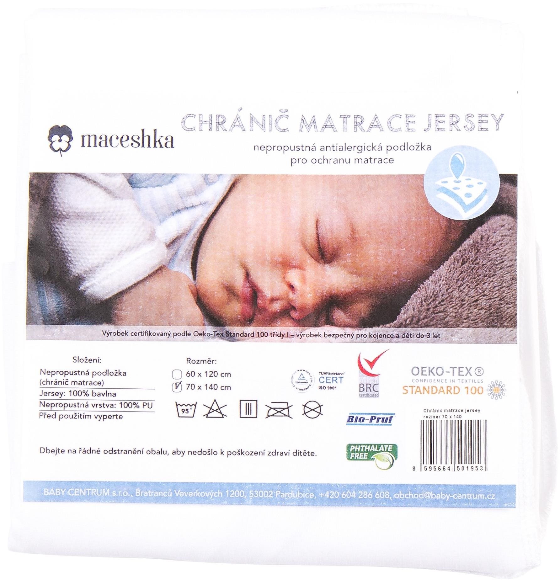 Maceshka Chránič matrace jersey 120 × 60 cm