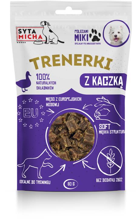 Syta micha - Pamlský pro psa s kachnou 80 g