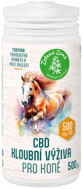 Zelená Země Kloubní výživa pro koně s CBD 500 g