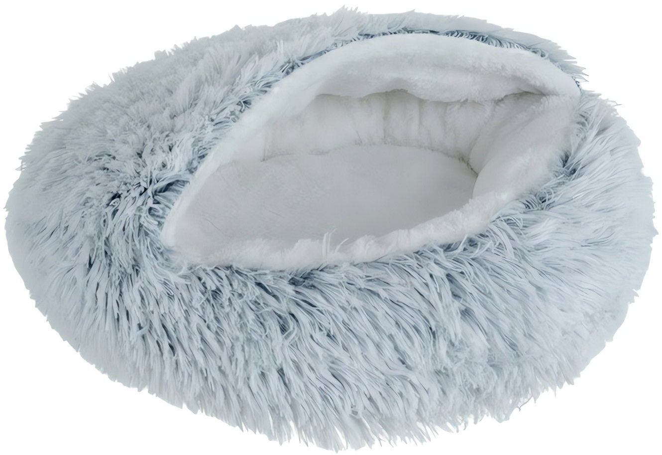 Purlov 26583 Pelíšek pro psa/kočku, 44 × 38 × 6 cm, vel. S, šedý