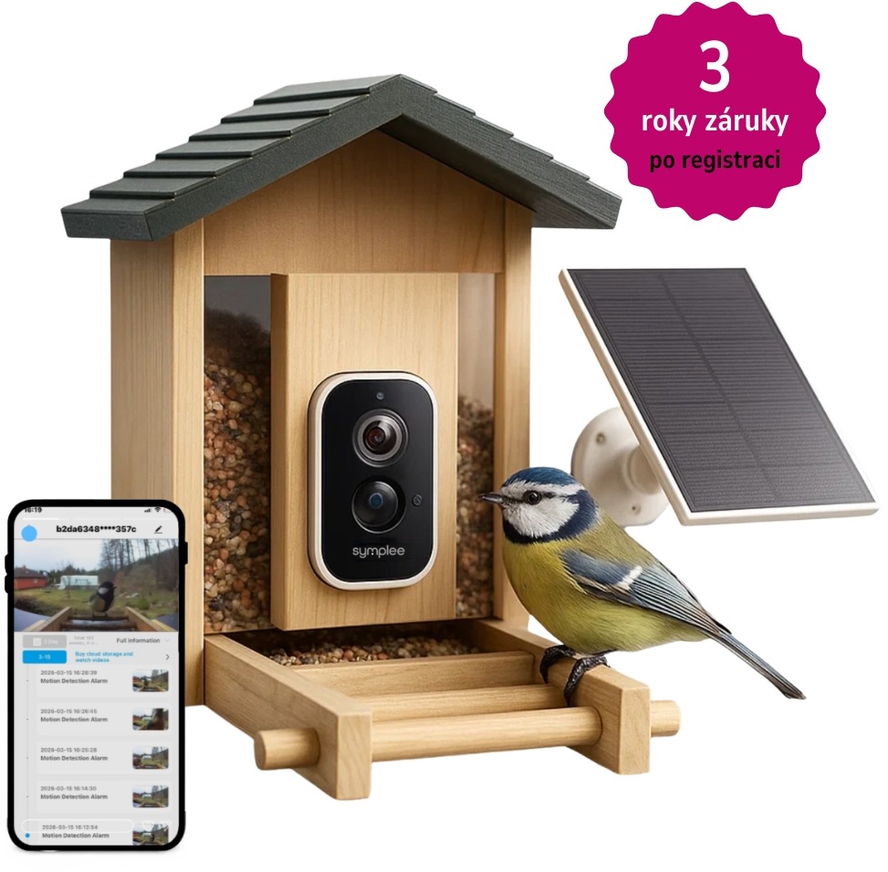 SYMPLEE Q45A chytré krmítko pro ptáky s kamerou WiFi