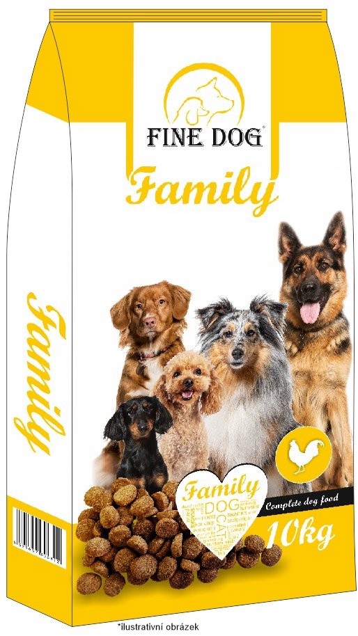 FINE DOG Family granule pro psy s kuřecím 10 kg