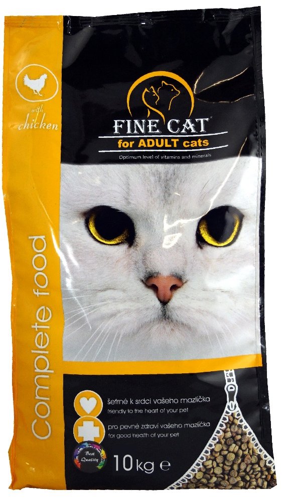 FINE CAT Granule pro kočky s kuřecím 10 kg