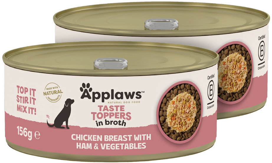 Applaws Dog Kuřecí prsa se šunkou ve vývaru 2 × 156 g