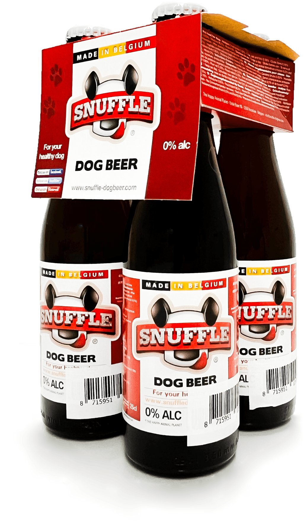 Snuffle Pivo pro psy 250 ml balení 3 + 1