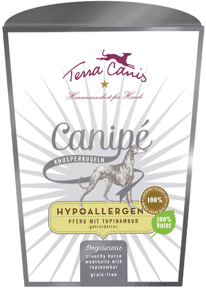Terra Canis Canipé Hypoalergenní pamlsky pro psy Kůň s topinaburem 200 g