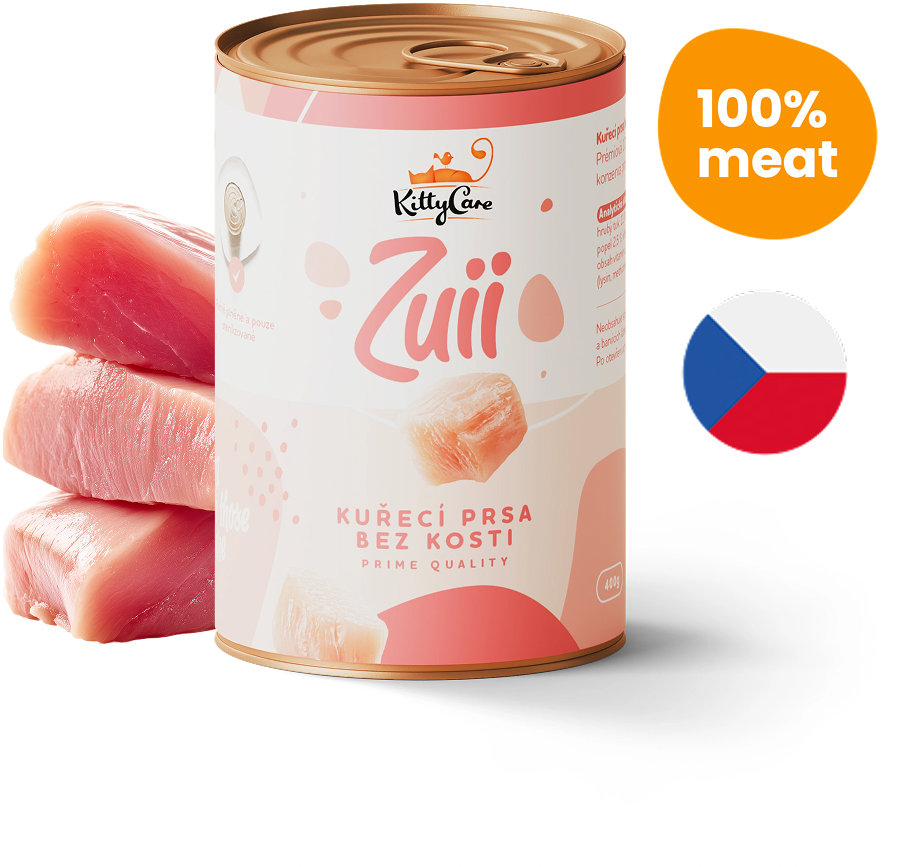 Kittycare Zuii Kuřecí prsa bez kosti 400 g