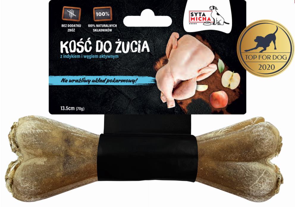 Syta micha Kost pro citlivá bříška s aktivním uhlím 13,5 cm
