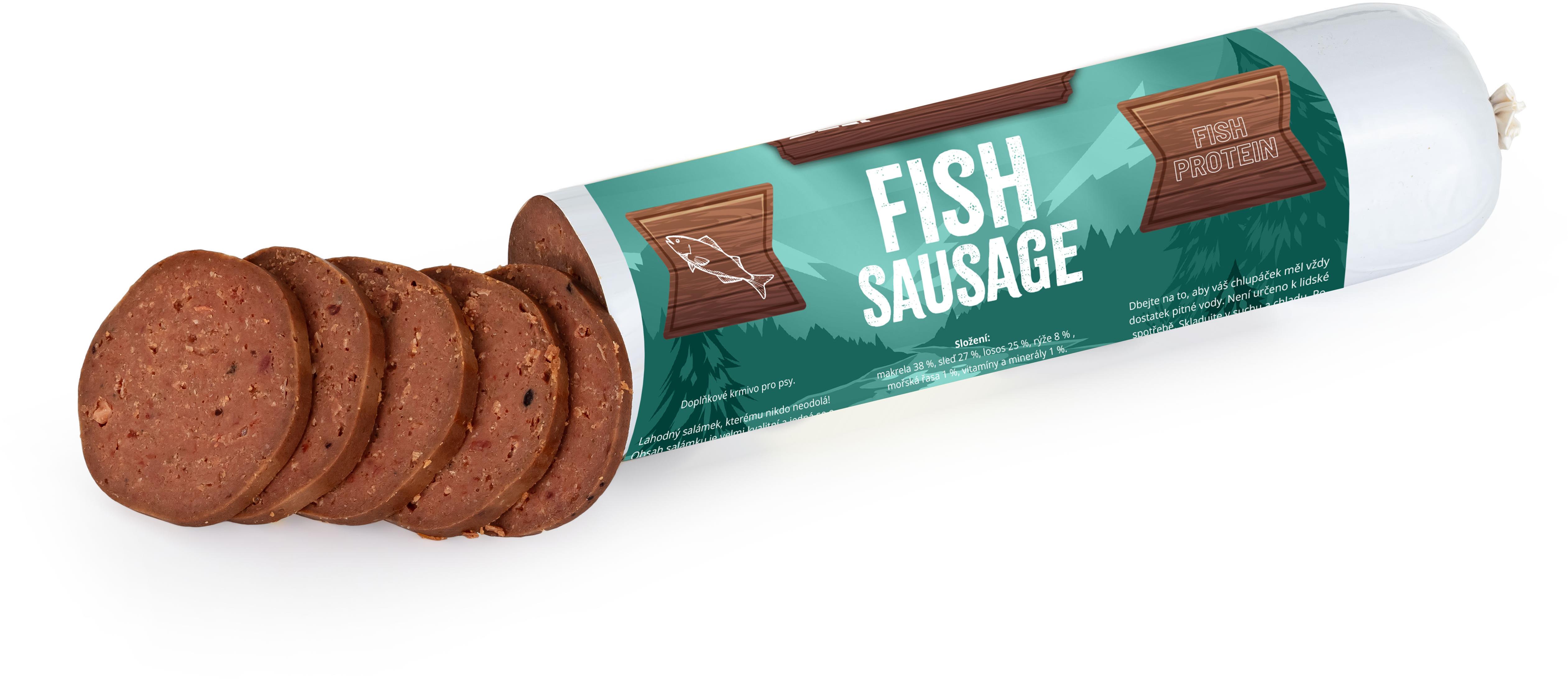 Hunting Dog masový salámek rybí, 400 g