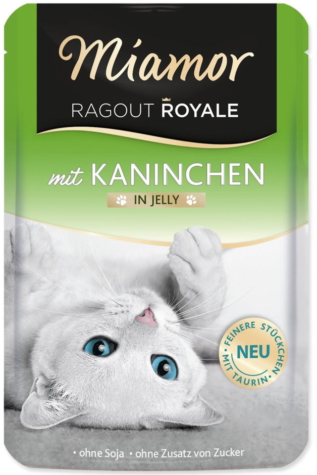 Finnern Miamor Ragout Royale Králík v želé, kapsička 10 × 100 g
