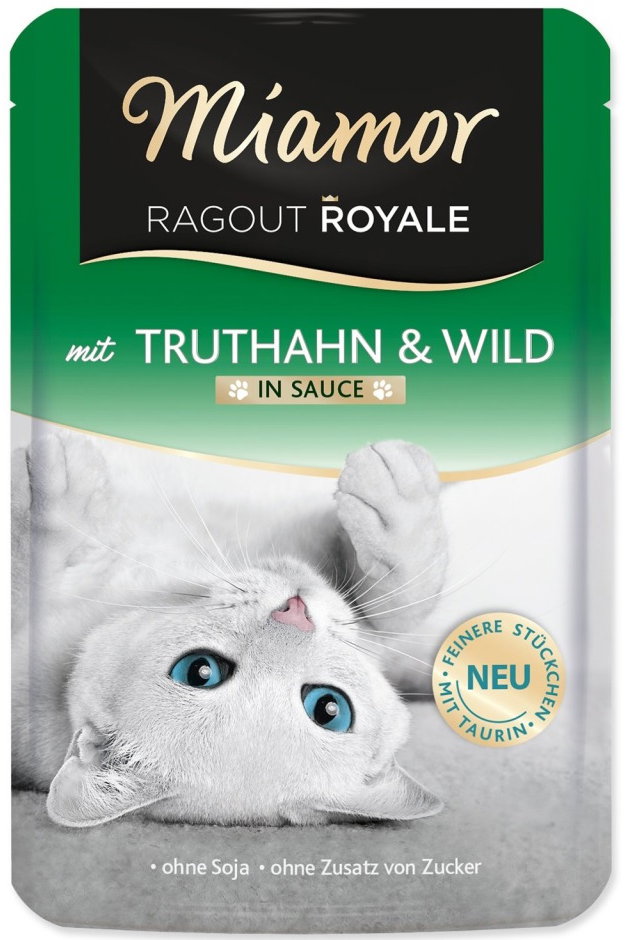 Finnern Miamor Ragout Royale Krocan a zvěřina v omáčce kapsička 10 × 100 g