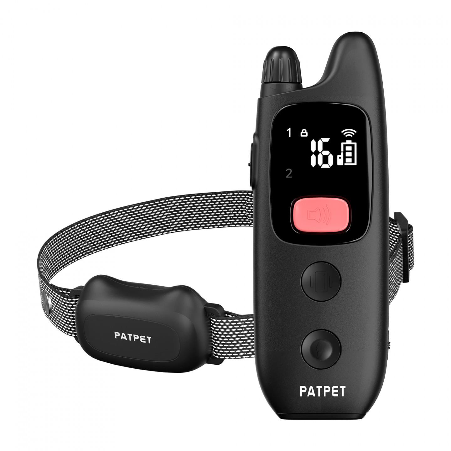 Patpet Elektronický výcvikový obojek 682 černý