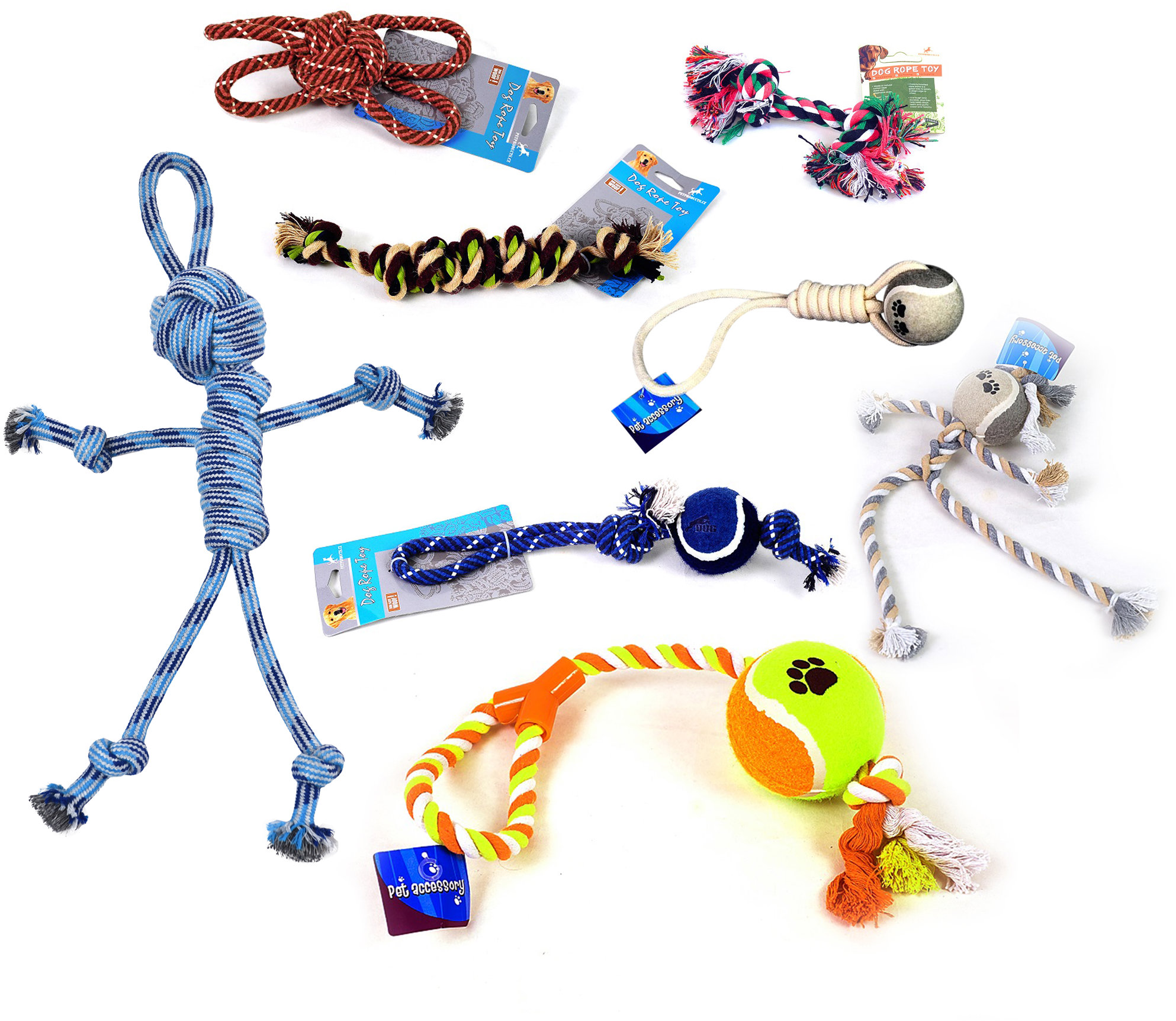 PetProducts Sada hraček pro psy - Lanové radovánky