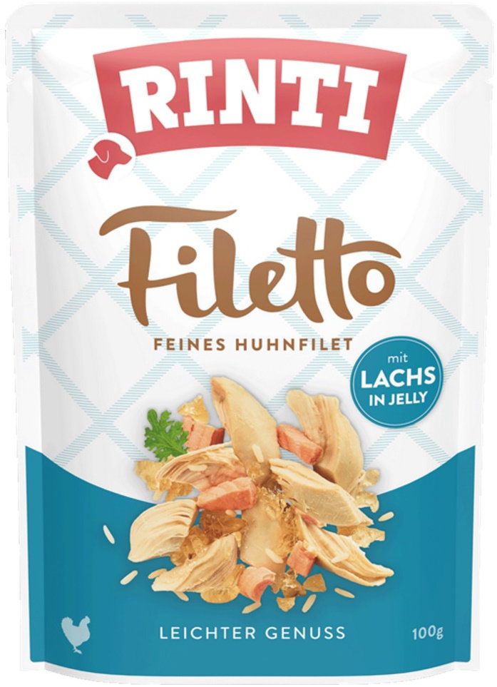 Finnern Rinti Filetto Kapsička Kuře + losos v želé 6 × 100 g