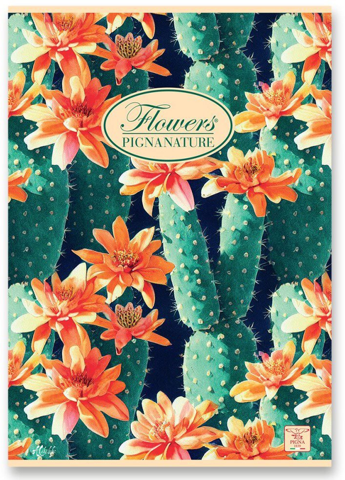 PIGNA Nature Flowers A4 šitý, čistý, náhodný motiv