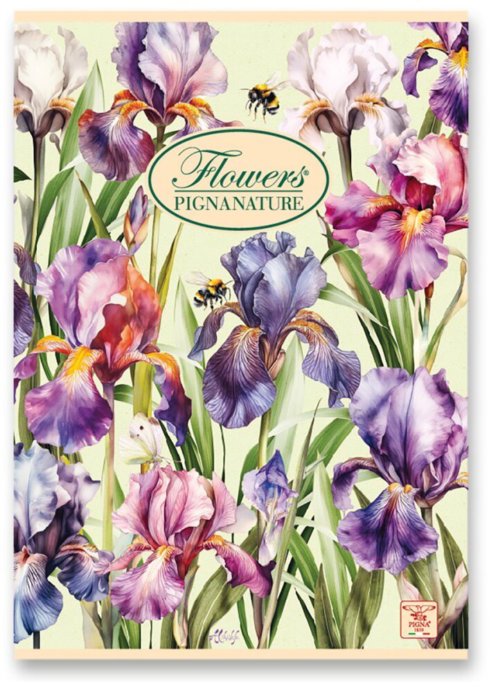 PIGNA Nature Flowers A5 šitý, čistý, náhodný motiv