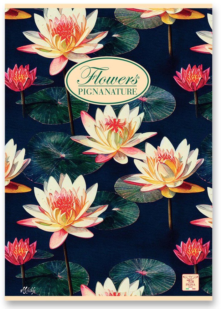 PIGNA Nature Flowers A5 šitý, linkovaný, náhodný motiv
