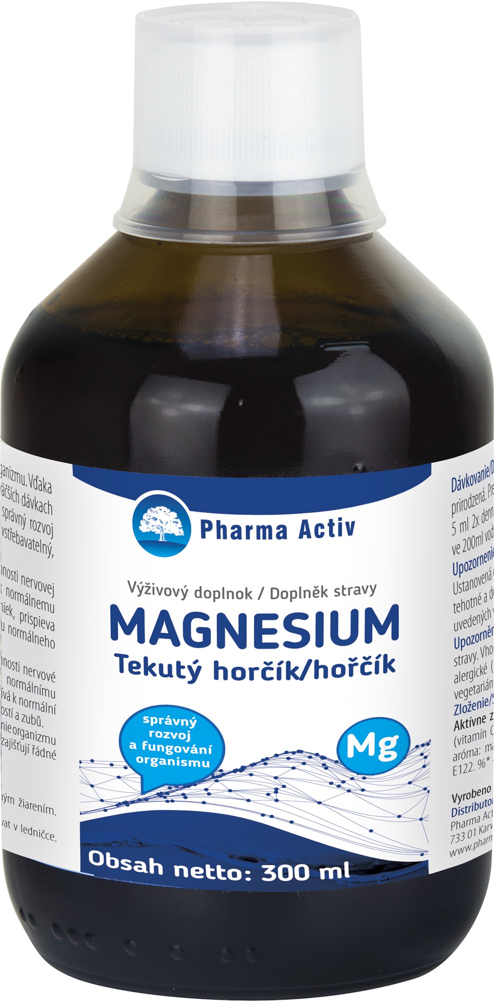 Pharma Activ Koloidní hořčík + vitamín C 300 ml
