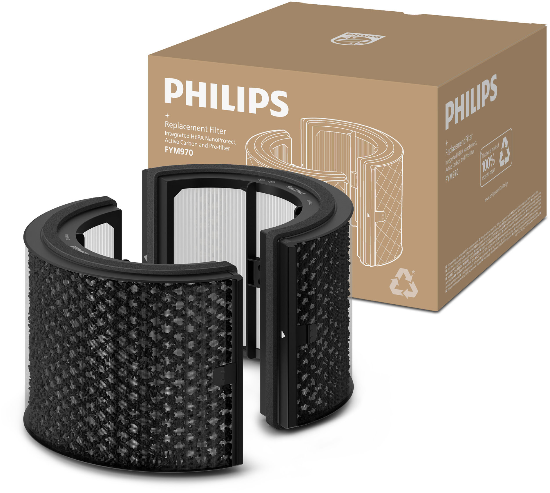 Philips FYM970/30 Náhradní HEPA+AC filtr