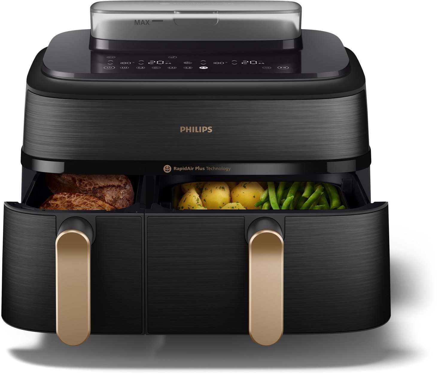 Philips 5000 Series Airfryer Dual Basket s vařením v páře 9l NA552/00