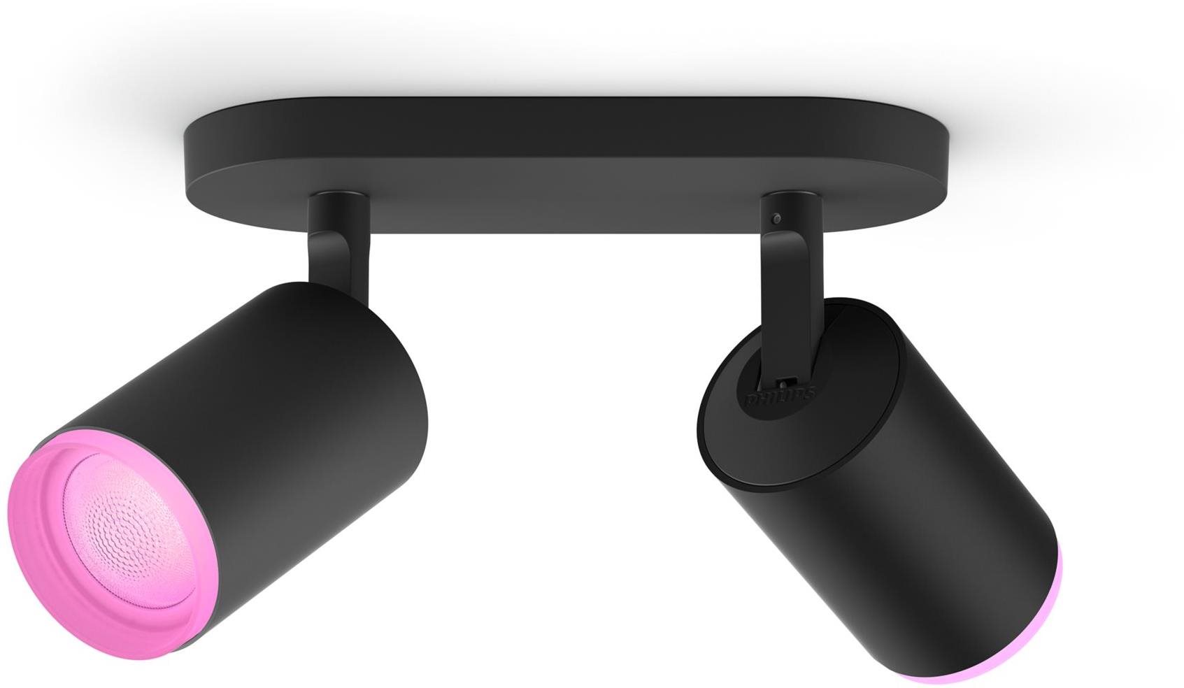 Philips Hue WACA Fugato 2 × GU10 5,7 W, černé