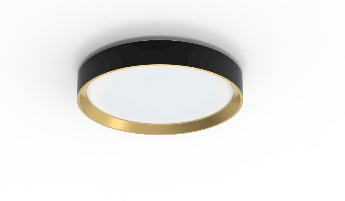Philips Hanno stropní svítidlo LED, 24 W, 2700 lm, 2700 K, SceneSwitch, černé/zlaté